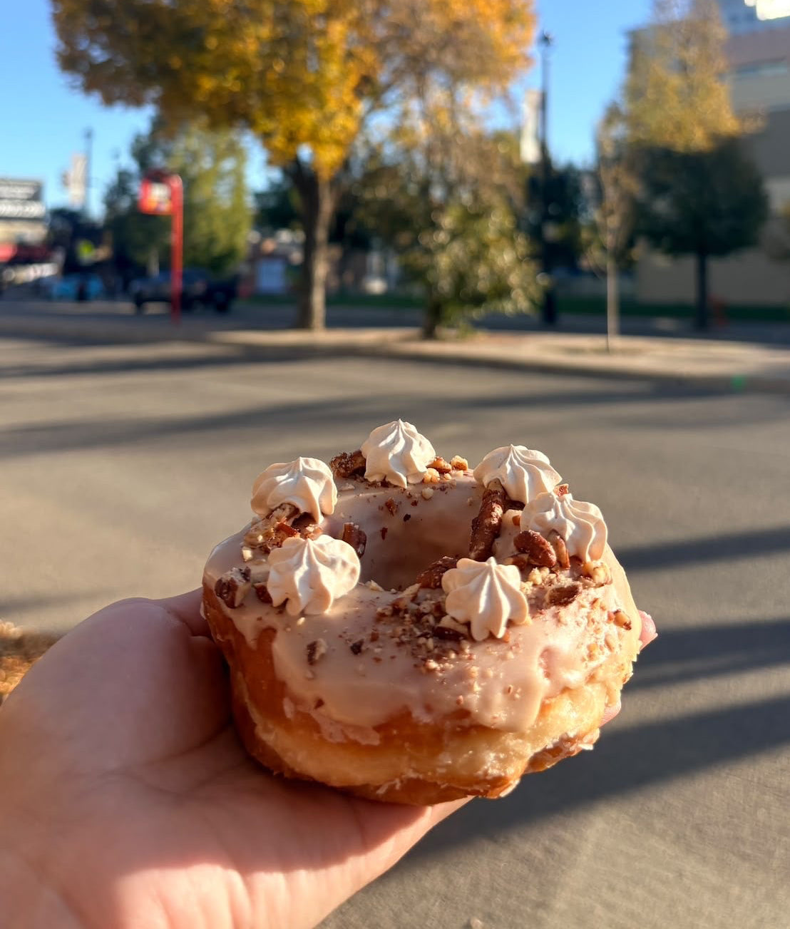 Maple Pecan Latte Donut