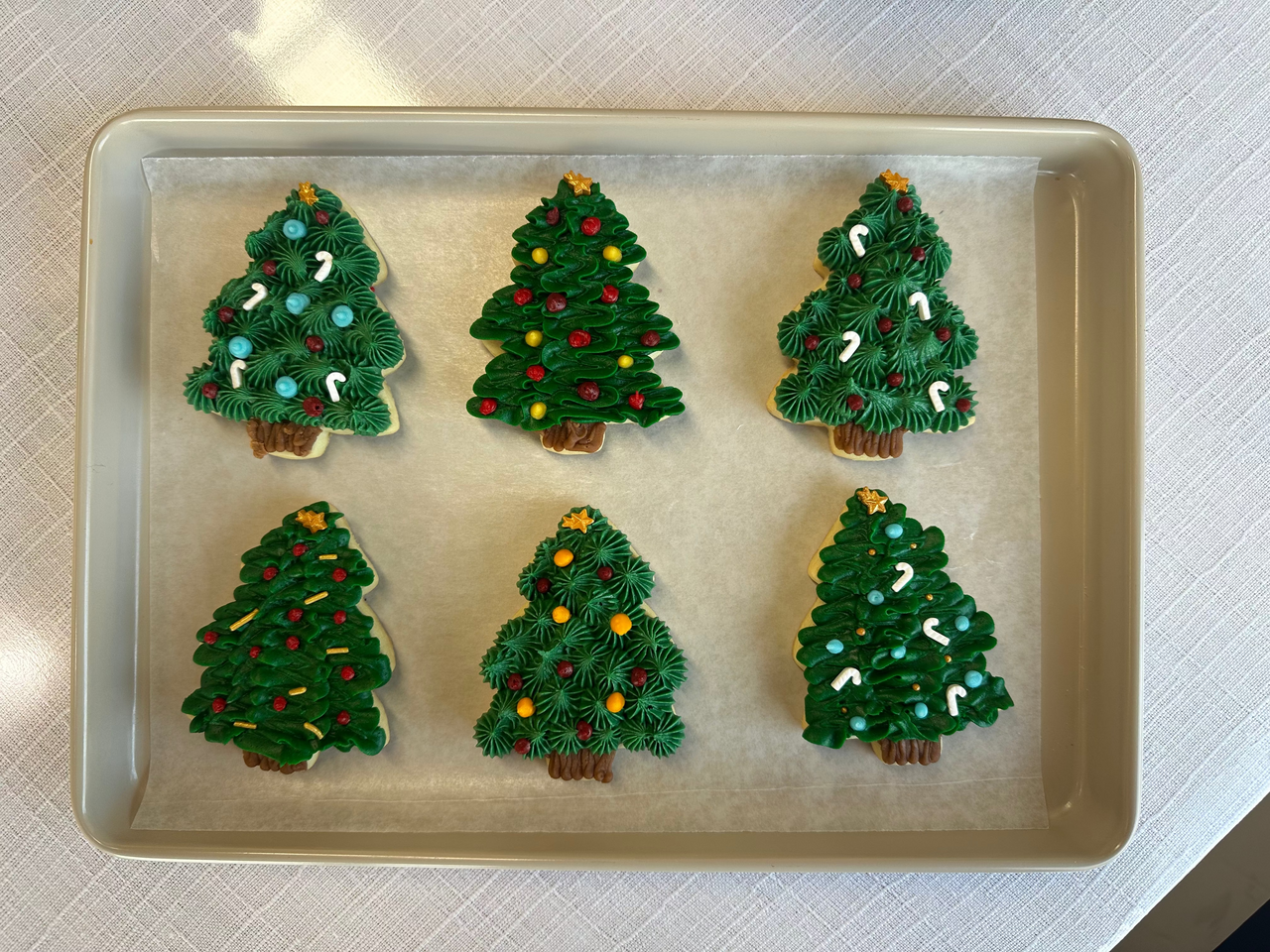 Christmas Tree Sugar Cookies