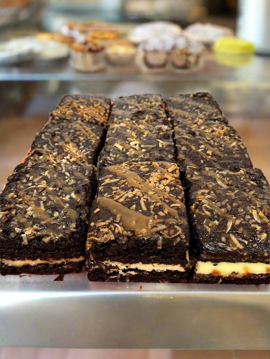 German Chocolate Cake Slice